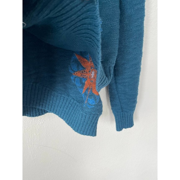 Desigual Size L Teal Pullover sweater - Picture 6 of 15
